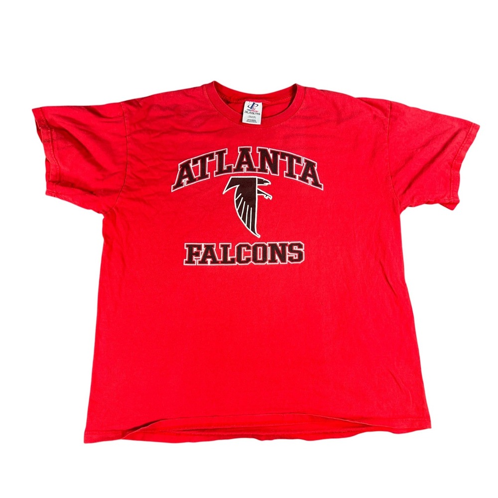 Vintage Logo Athletic Atlanta Falcons T-Shirt Mens 2XL Red Graphic Football Tee